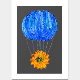 Floral balloon. Ukrainian art. Petrykivka folk art Posters and Art